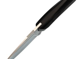 Нож Pocket Wolf Мини Тактик с долом, сталь CPR, рукоять G10 черный