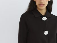 Кардиган с декоративными пуговицами, Коричневый