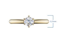 Помолвочное кольцо из желтого золота э0312кц05153100_white