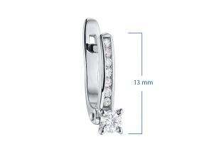 Серьги из белого золота с бриллиантами э0901сг04171400