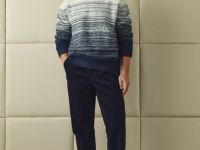 Джемпер с эффектом градиента, Синий