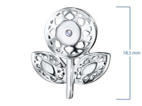 Классическая подвеска из серебра э0612пд04202937_white