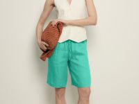 Шорты изо льна на резинке