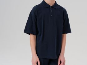 Джемпер трикотажный с воротником поло для мальчиков