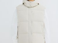 Жилет с капюшоном, Бежевый