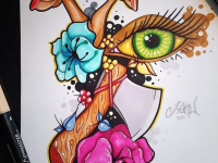 Маркер двухсторонний на спиртовой основе Graphmaster цв.37 Пастельно-Желтый