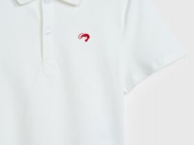 Футболка-поло для девочек, Белый