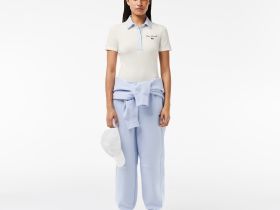 Хлопковое поло Lacoste приталенного кроя