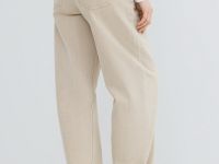 Джинсы Barrel с высокой посадкой, Бежевый