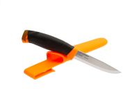 Нож с фиксированным лезвием Morakniv Companion Orange, сталь Sandvik 12C27, рукоять резина/пластик, оранжевый
