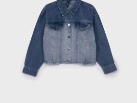 Куртка текстильная джинсовая для девочек