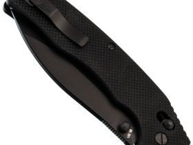 Складной нож Obertech ns-01 thumb stud, сталь VG-10, рукоять G10, черный