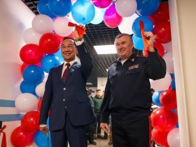 В Якутске открыли новый спортивный зал с тиром в Центре профессиональной подготовки МВД