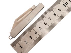 Складной нож-брелок Sanrenmu A123, сталь 4Cr15N, рукоять нержавеющая сталь