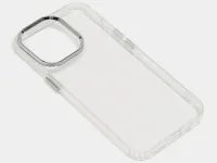 Чехол-накладка Belkin SheerForce для Apple iPhone 15 Pro Max пластиковый прозрачный (серебристая рамка)