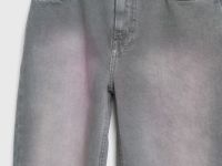 Свободные джинсы со средней посадкой, Серый