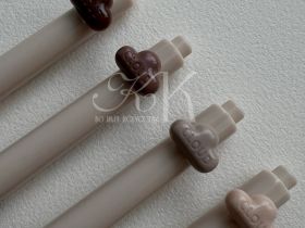 Набор ручек гелевых, автоматические Languo, 0,5 мм, 4 шт, чернила черные 2