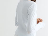 Голубой топ из ажурного трикотажа Глория Джинс