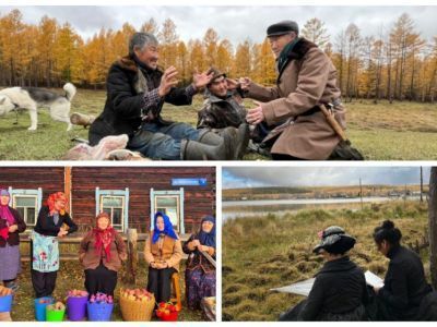 Фото: в селе Мегино-Кангаласского района оживили картины русских и зарубежных художников