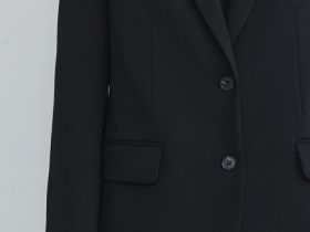 Однобортный жакет, Черный