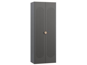 Распашной шкаф Луми 2-90x242 Графитовый