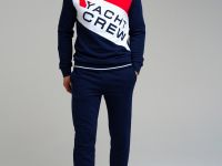 Комплект трикотажный для мужчин: толстовка, брюки