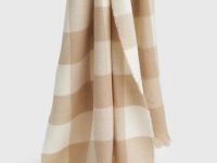 Шарф в клетку, Бежевый