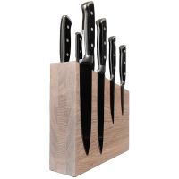 Подставка настольная магнитная для 8 ножей Woodinhome KS004SOW, дуб