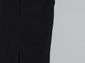 Прямая юбка макси, Черный