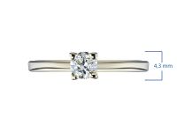 Помолвочное кольцо из желтого золота с бриллиантом э0301кц06121400