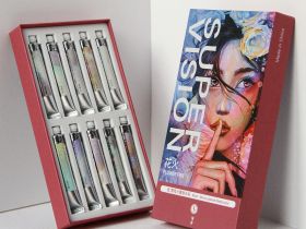 Набор акварели Super Vision "Flower fire", перламутры и хамелеоны, 10 цв*8 мл туба в картонной короб