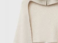 Шарф с воротником на молнии, Бежевый