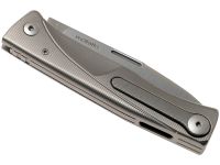 Складной нож LionSteel Thrill, сталь M390, рукоять Grey titanium