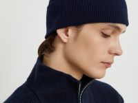 Шапка-бини с добавлением шерсти