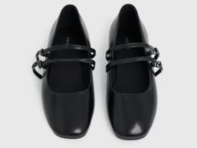 Балетки для девочек, Черный