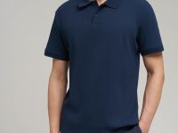 Поло slim fit из хлопкового трикотажа