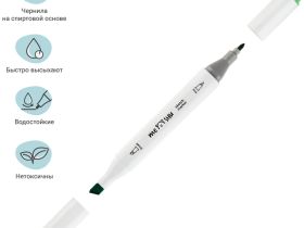 Набор маркеров для скетчинга MESHU 12 цв, основные и флуоресцентные цвета
