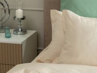 Постельное белье Smoke green & Cream