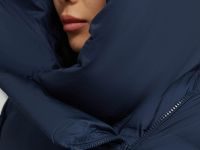 Стеганый пуховик с натуральным пухом