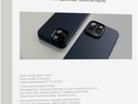 Клип-кейс VLP Ecopelleс MagSafe для Apple iPhone 15 Pro Синий
