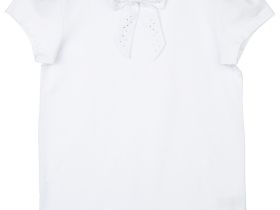 Блузка трикотажная с бантом