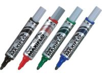 Маркер для досок с жидкими чернилами и кнопкой подкачки чернил Pentel "Maxiflo" 4 мм, красный