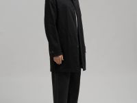 Плащ из хлопка прямого кроя