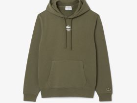 Хлопковая толстовка Lacoste унисекс с капюшоном