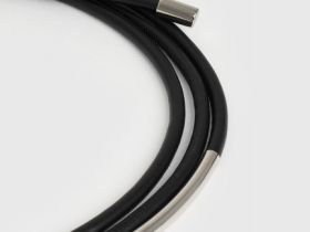 Пояс-шнур с металлической деталью, Черный