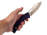 Складной нож Obertech ns-01 Drop point satin, сталь VG-10, рукоять G10, фиолетовый