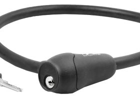 Велозамок M-wave ACME, комплект ключей, трос 12x600 мм (оранжевый)