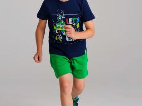 Комплект трикотажный для мальчиков: фуфайка (футболка), шорты