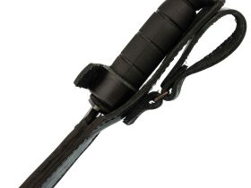 Армейский нож Разведчика Вишня, сталь 65Г, резина