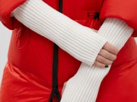 Длинные митенки с шерстью